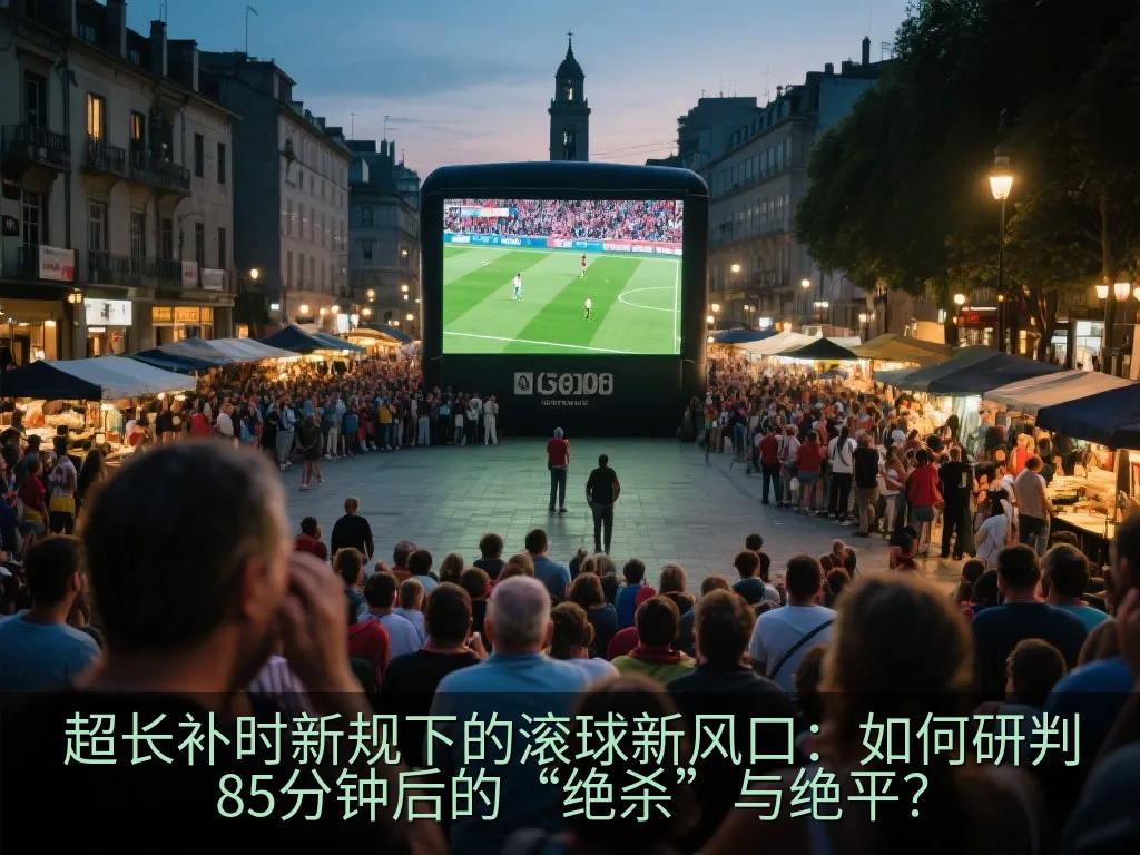 夜间灯光下的足球场与数据可视化抽象图表